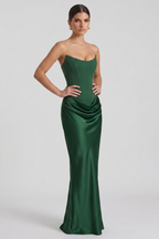 Amy Bustier Langes Kleid