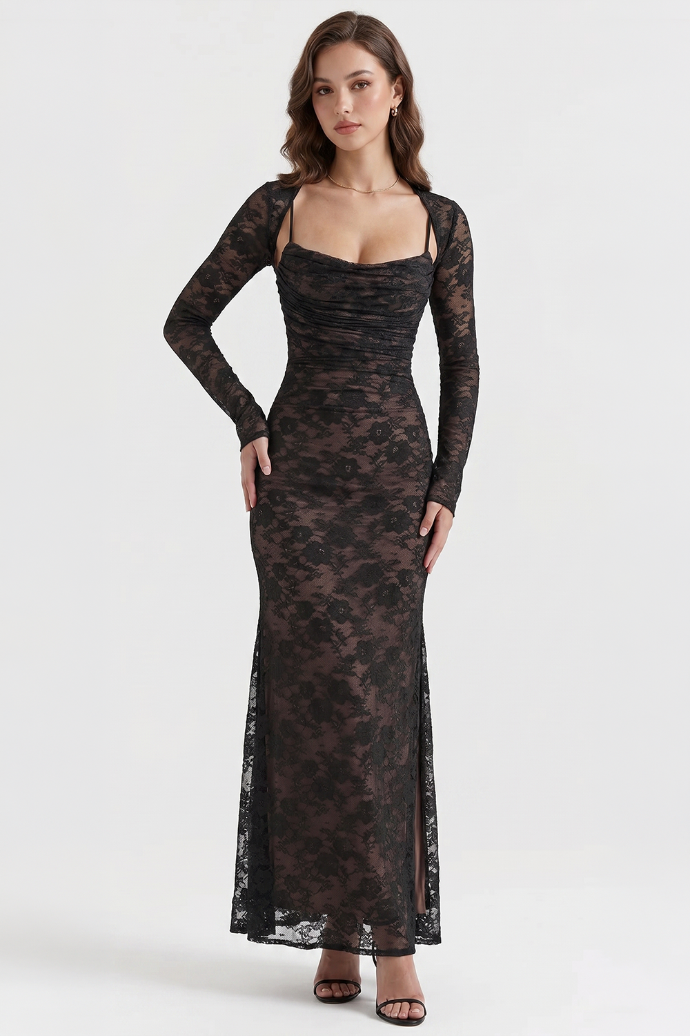 Briana Langes Bustierkleid