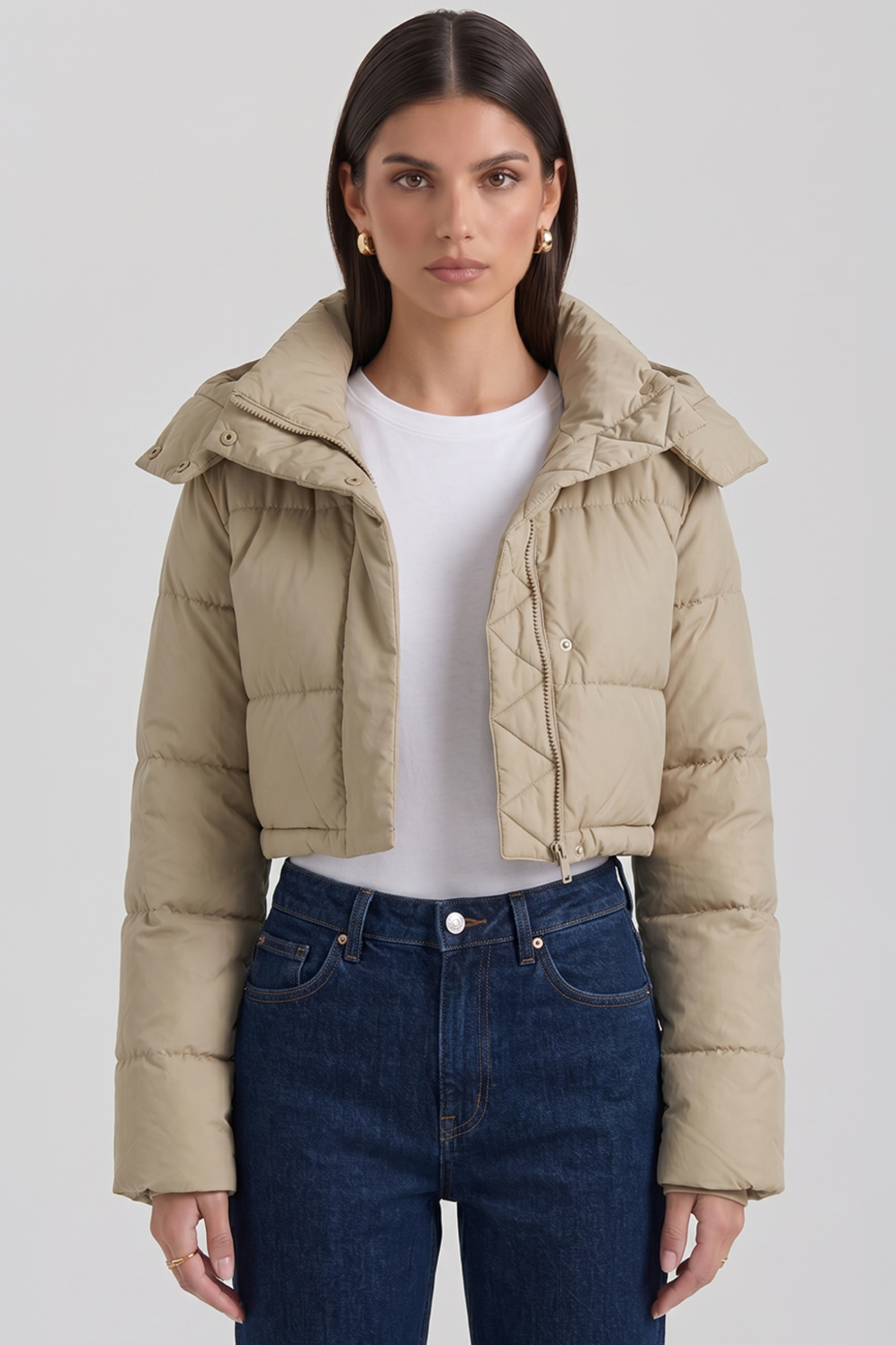 Kurze Pufferjacke