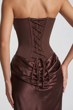Amy Bustier Langes Kleid