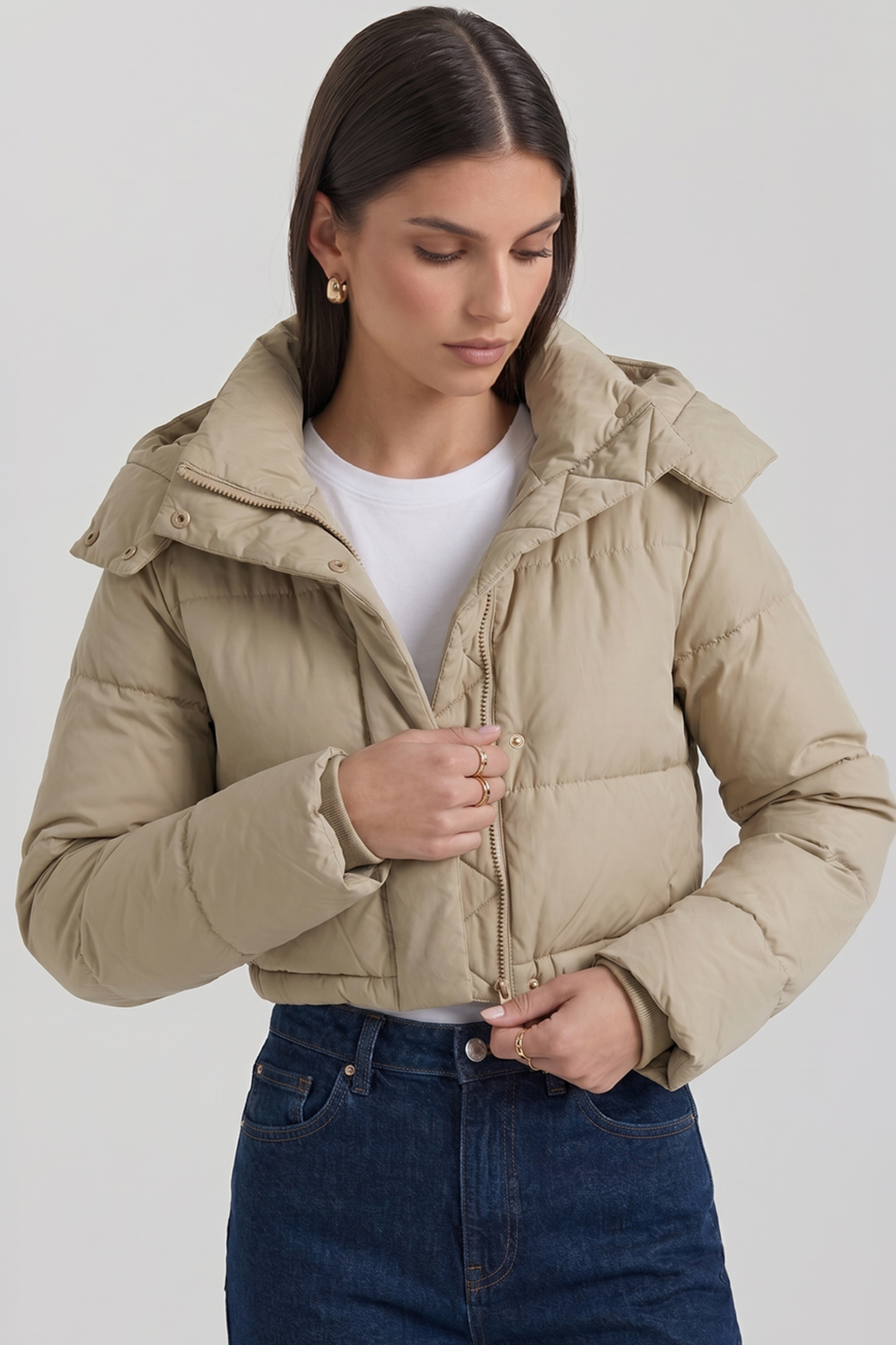 Kurze Pufferjacke
