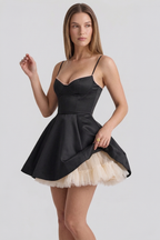 Kurzes Cloe-Kleid – doppellagig