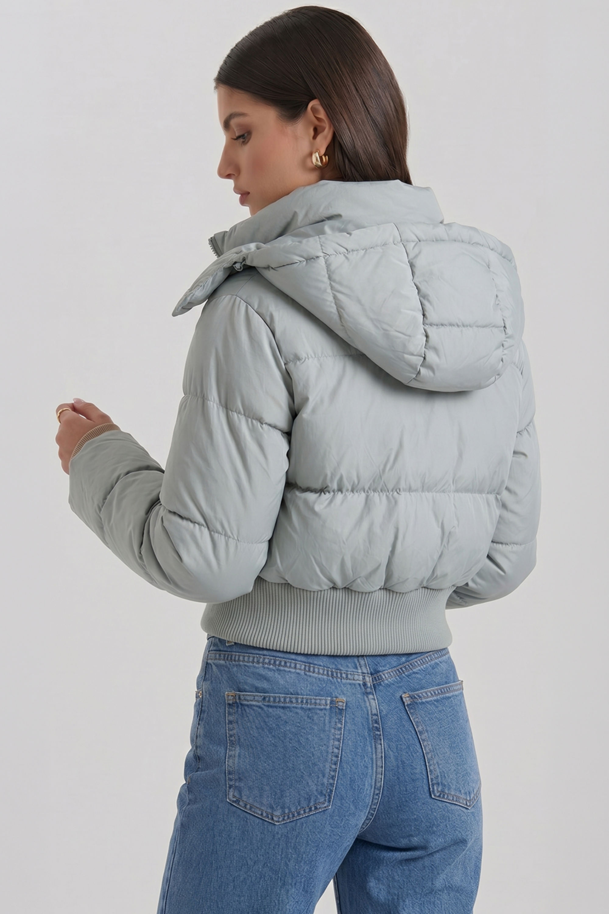 Jaqueta Puffer Cropped