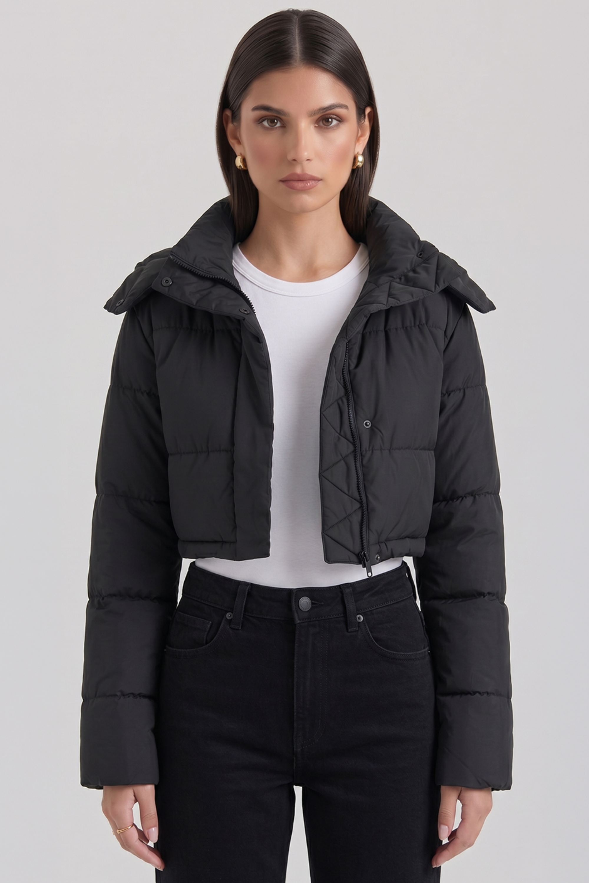 Kurze Pufferjacke