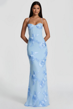 Wiener Bustier-langes Kleid