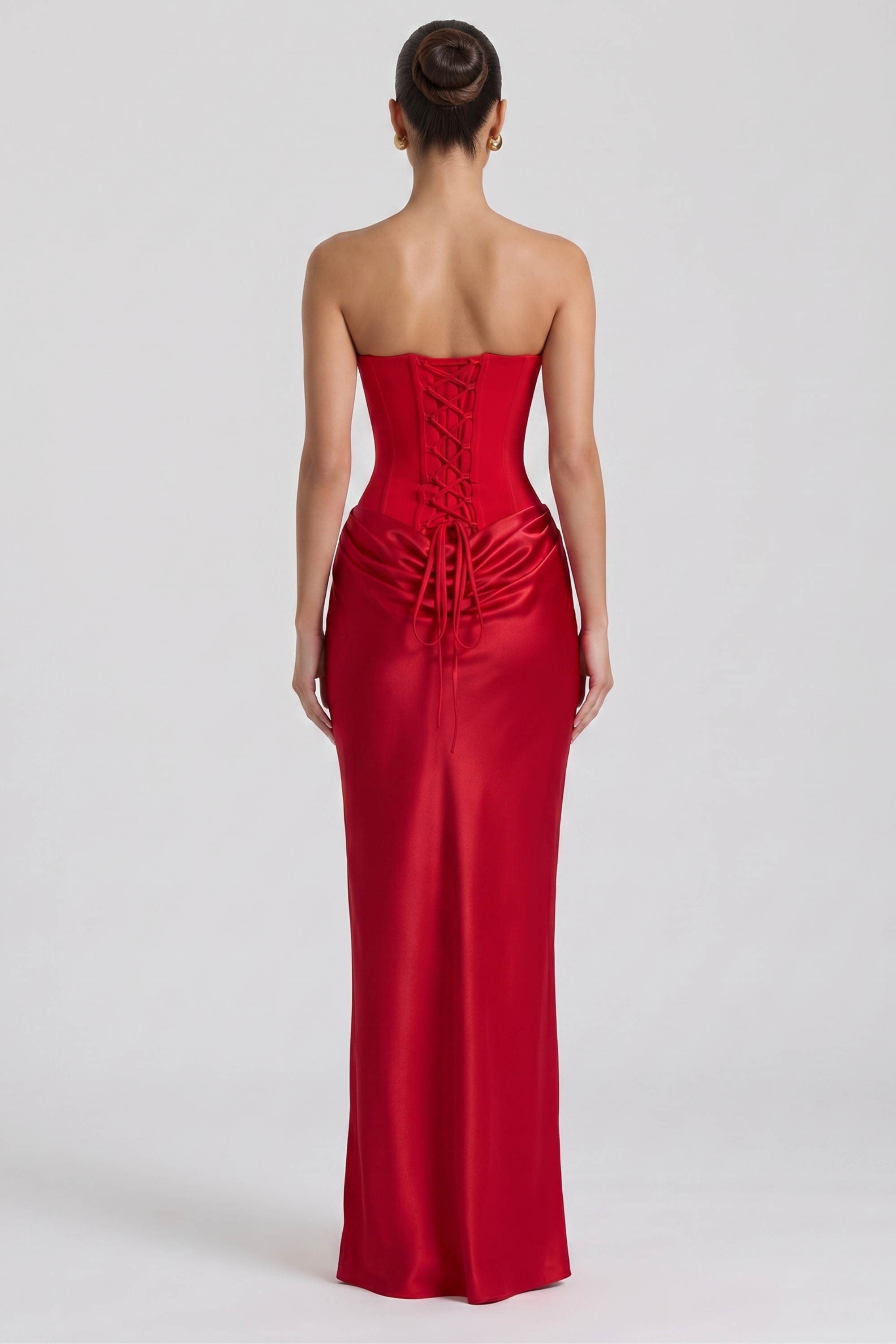 Amy Bustier Langes Kleid