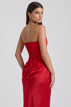 Amy Bustier Langes Kleid