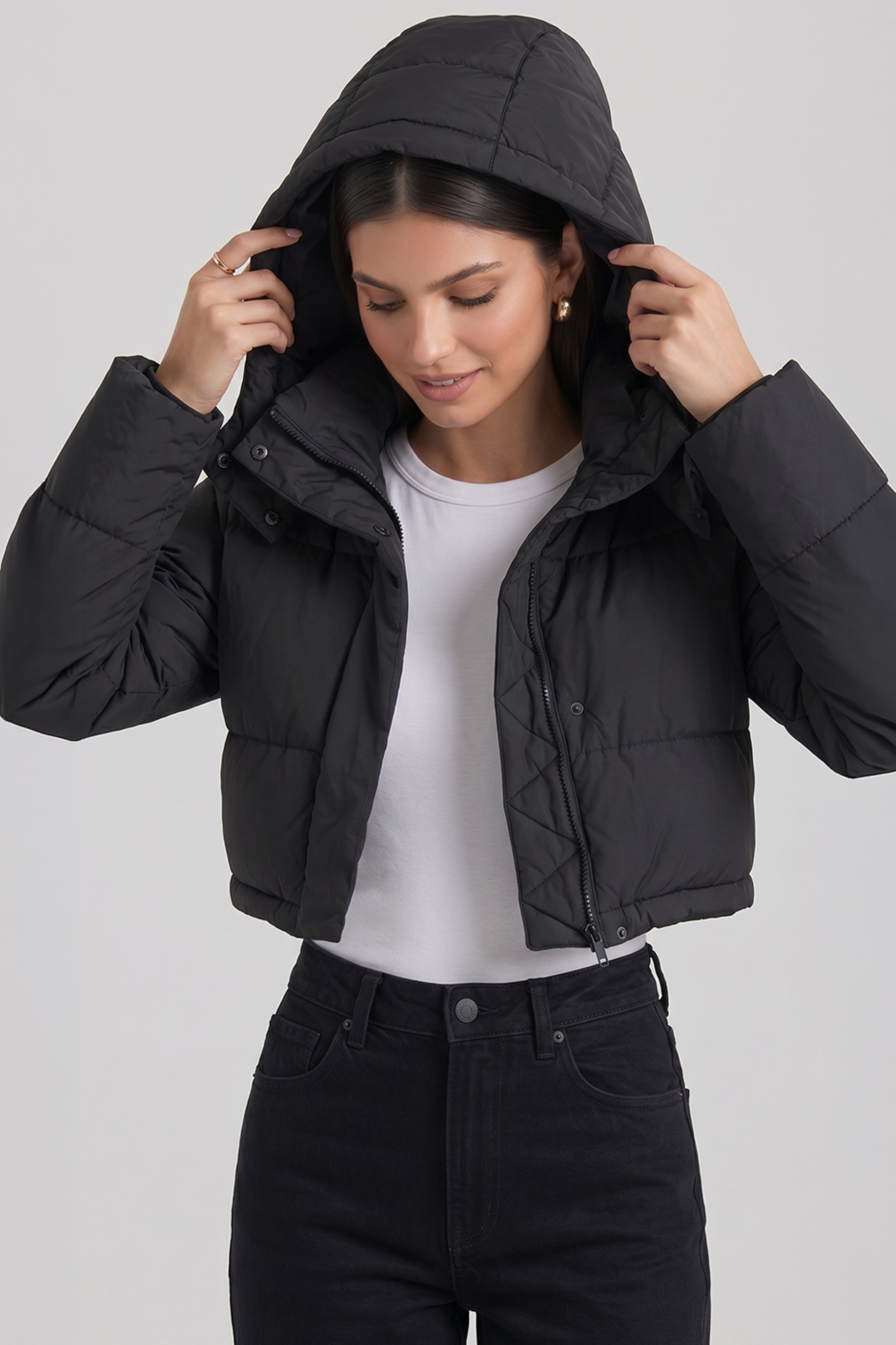 Kurze Pufferjacke