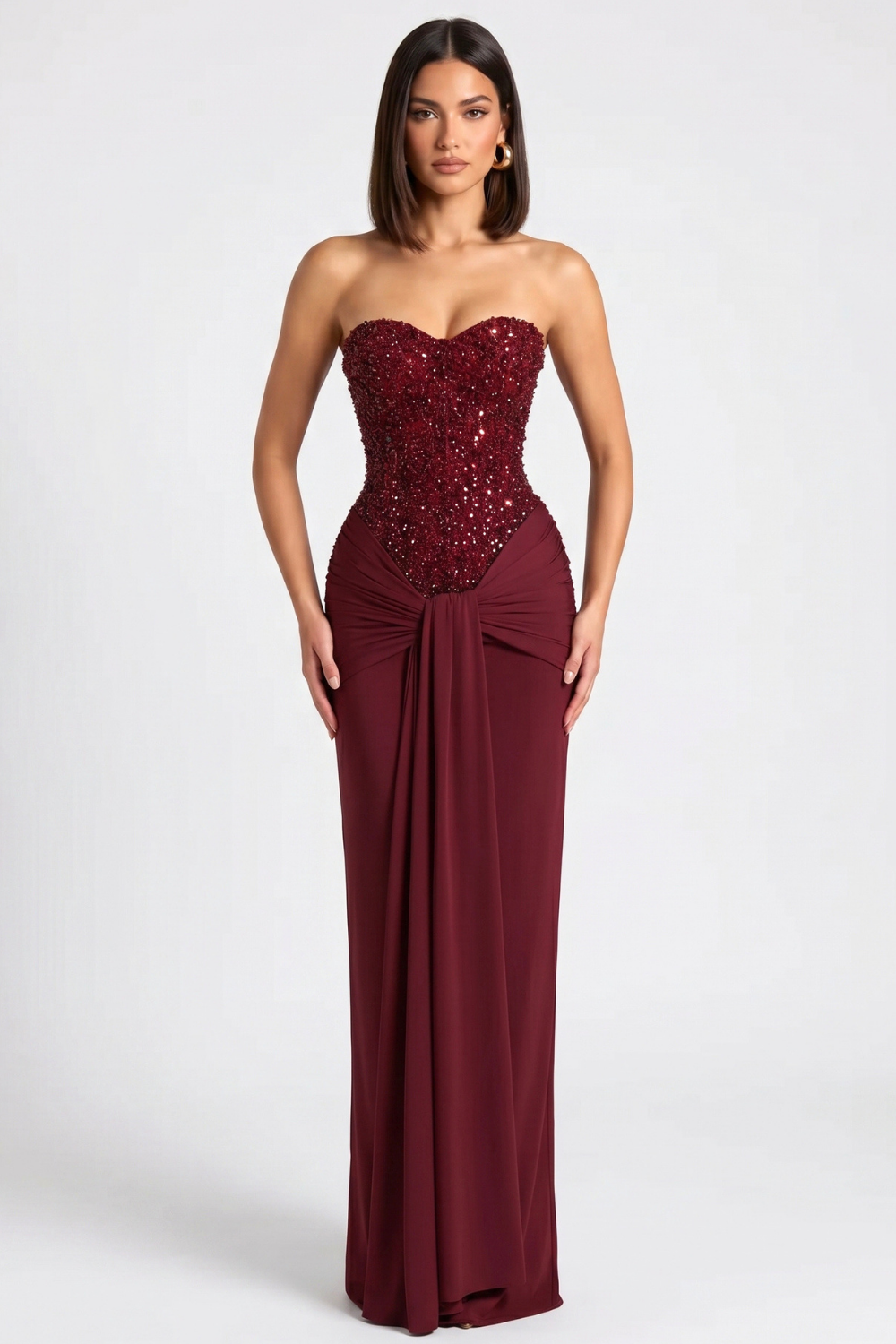 Gladys langes Bustierkleid