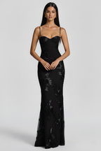Wiener Bustier-langes Kleid