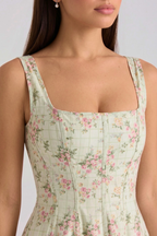 Magnolien-Bustierkleid