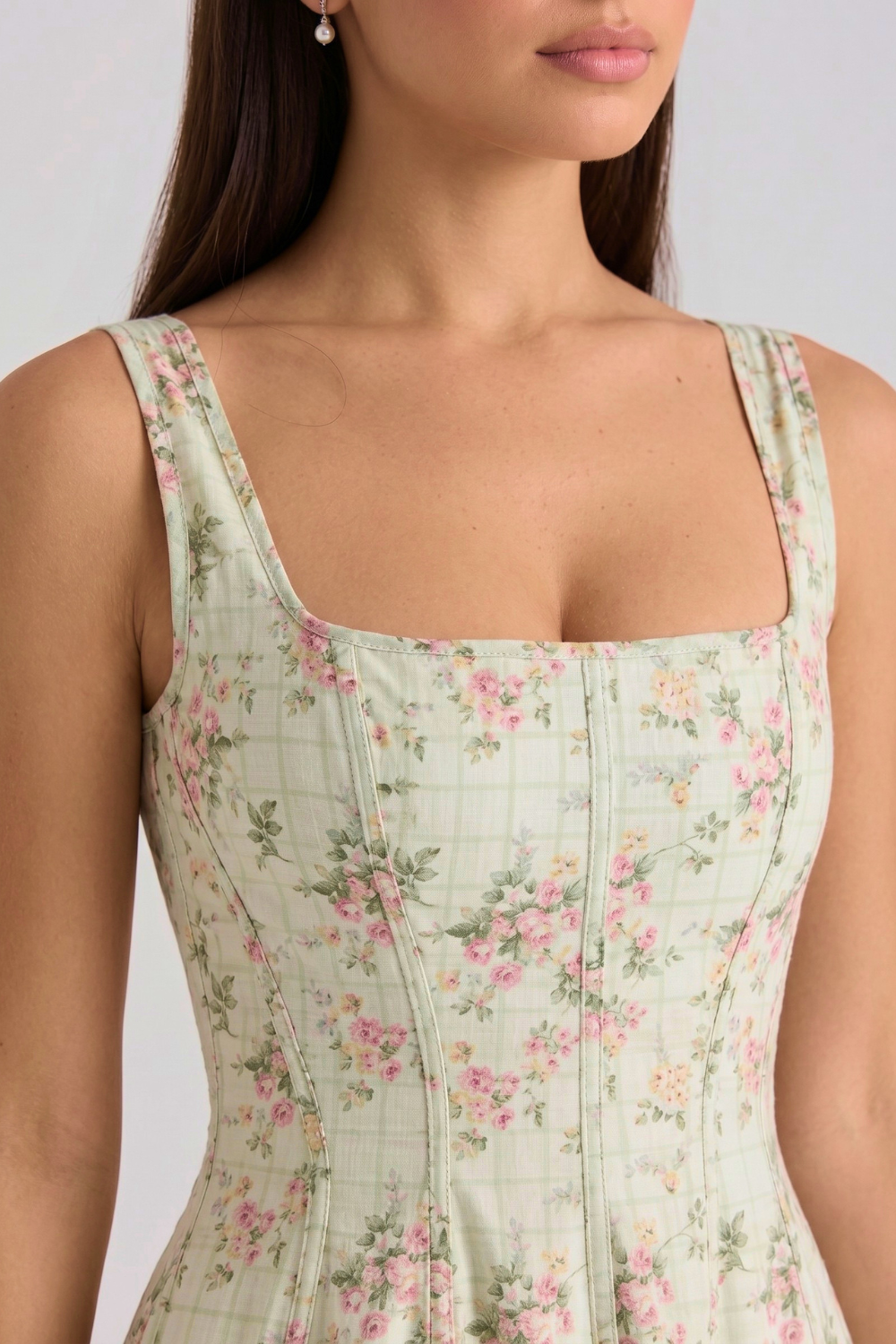 Magnolien-Bustierkleid