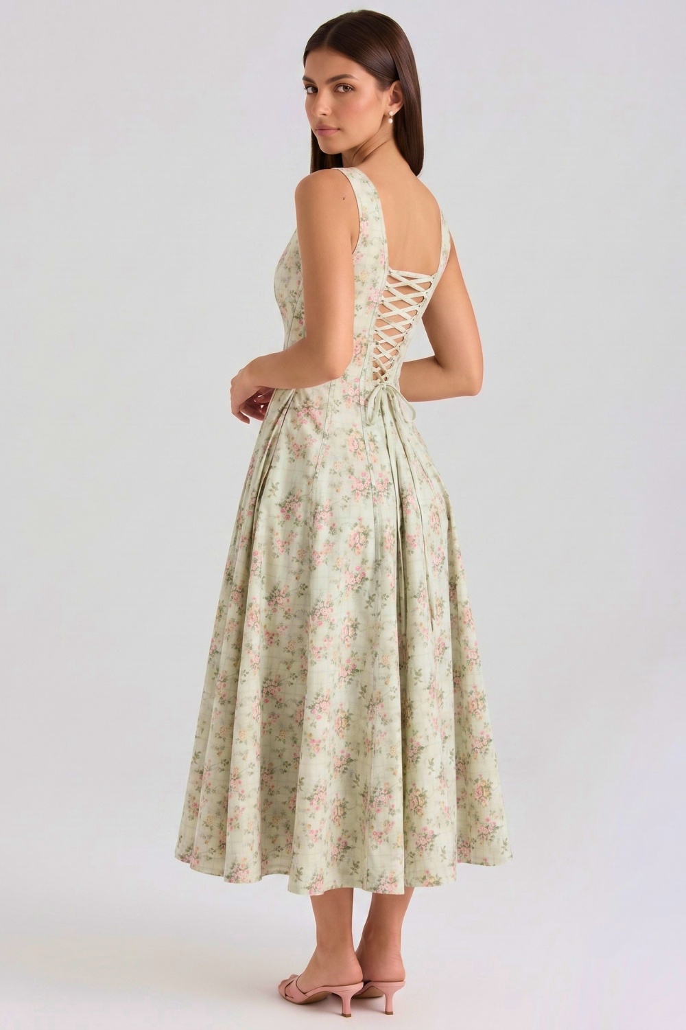 Magnolien-Bustierkleid