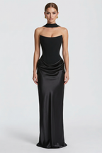 Amy Bustier Langes Kleid