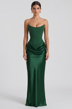 Amy Bustier Langes Kleid