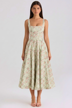 Magnolien-Bustierkleid