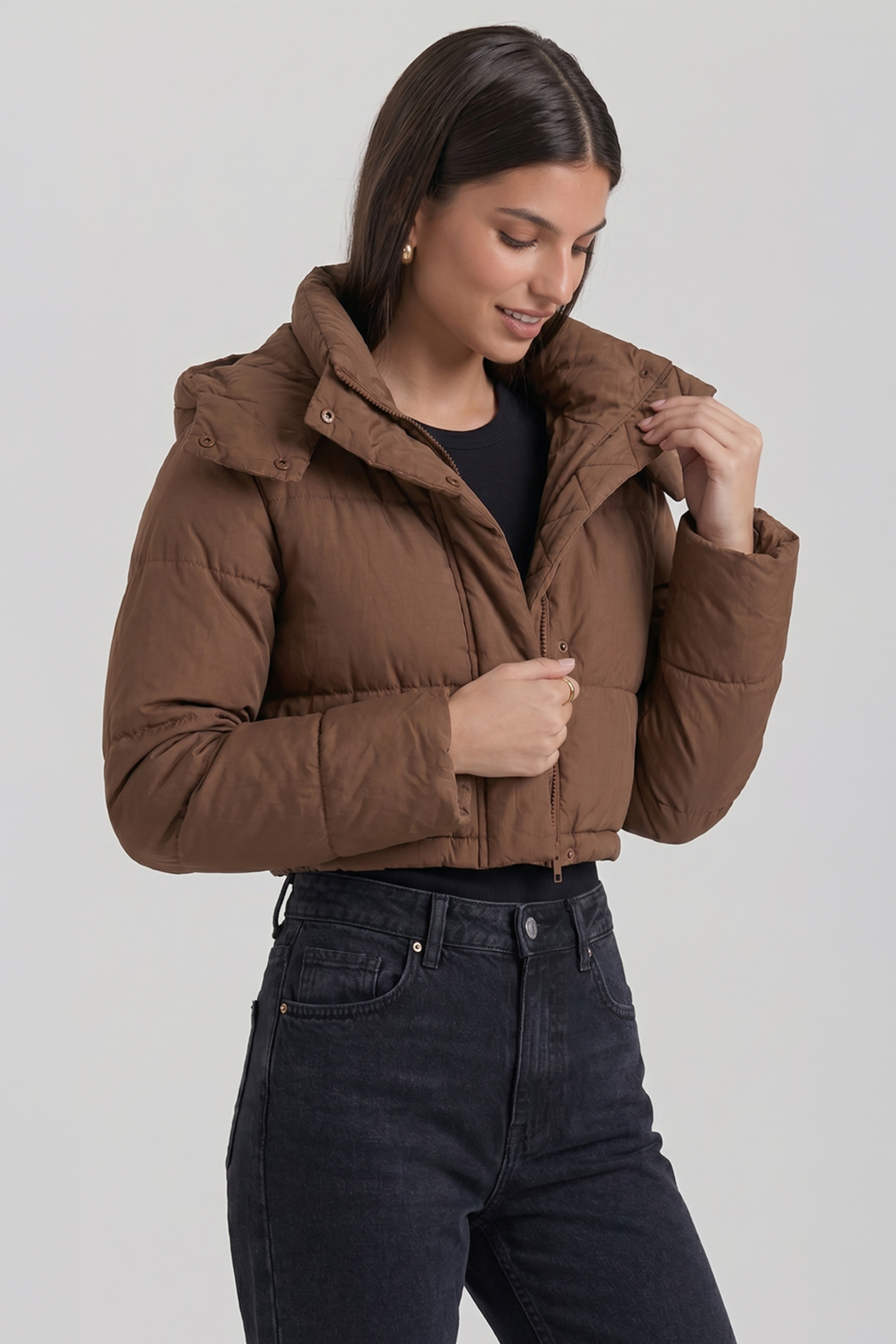 Kurze Pufferjacke