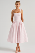 Kariertes Bustierkleid
