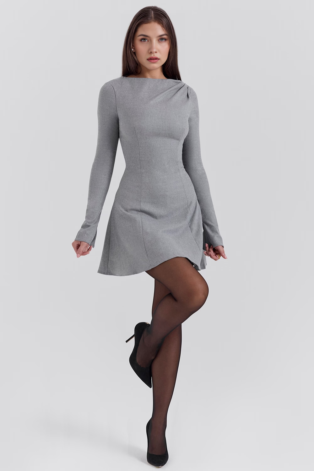 Cleo Langarmkleid