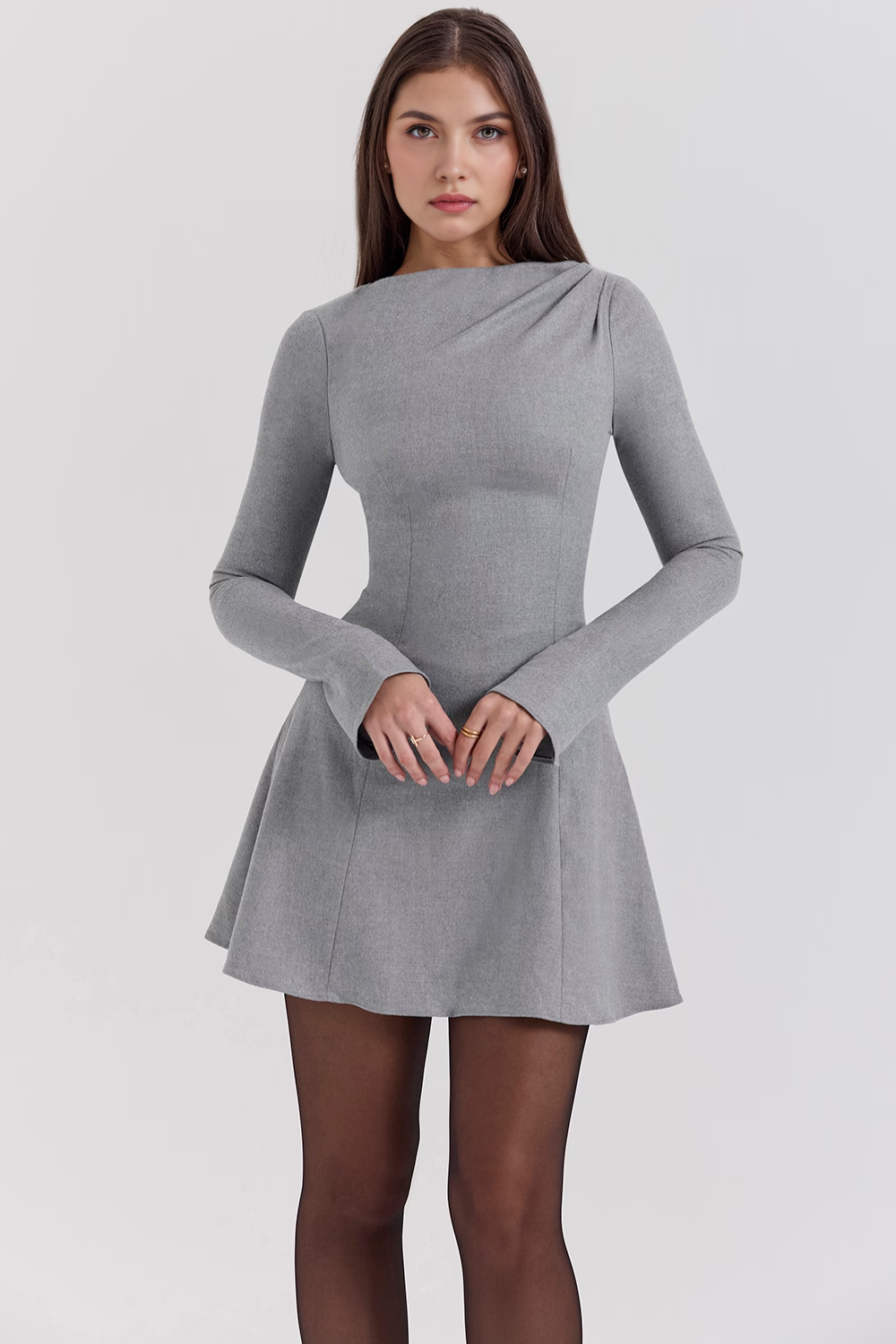 Cleo Langarmkleid