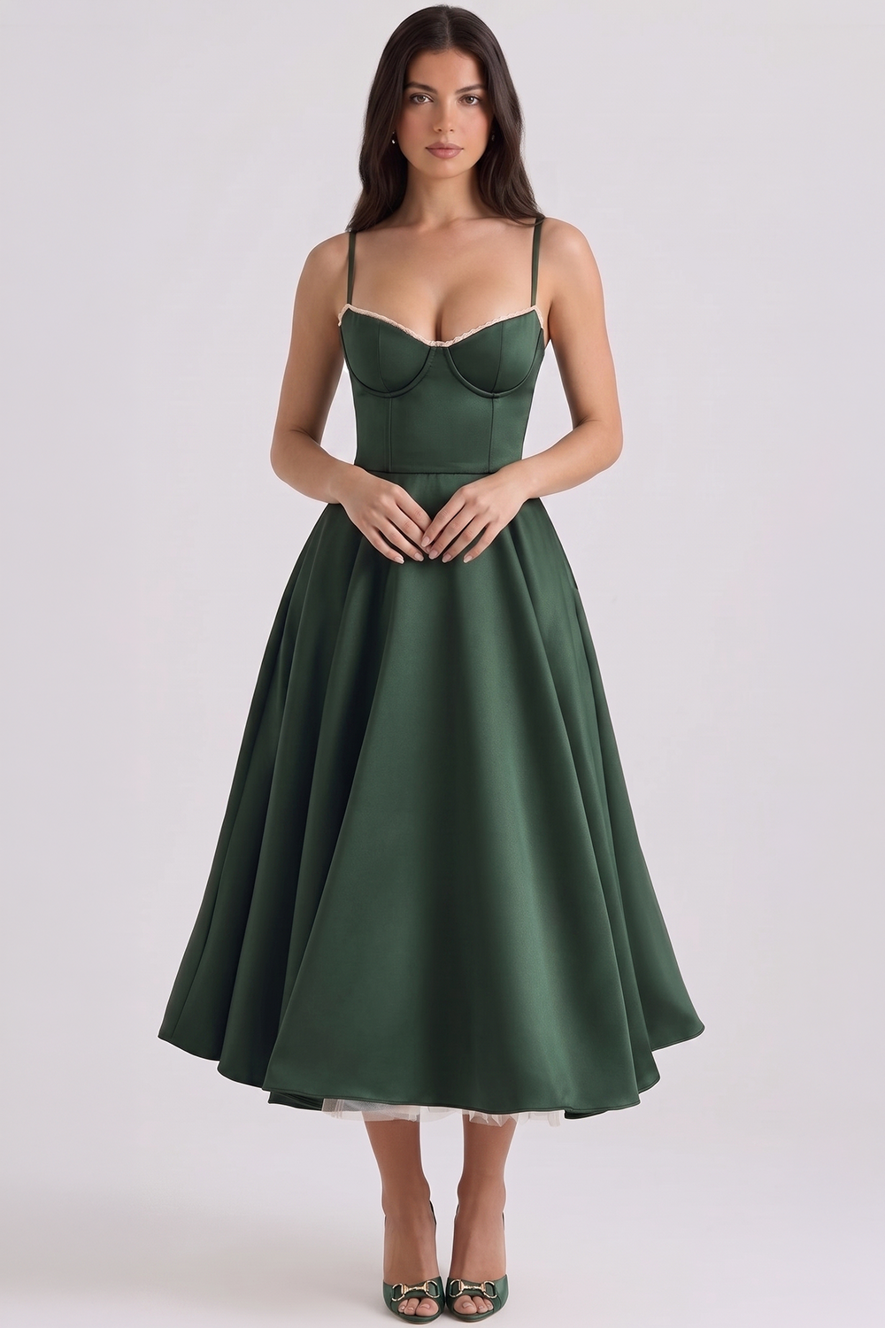Cloe Midikleid – doppellagig