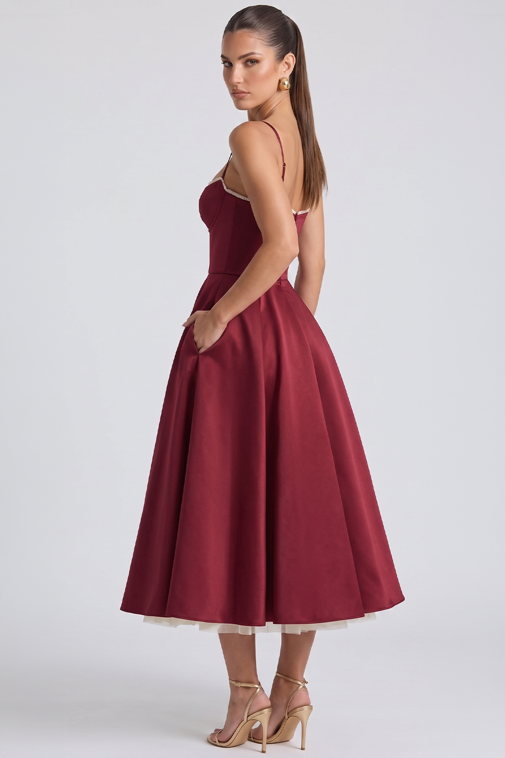Cloe Midikleid – doppellagig