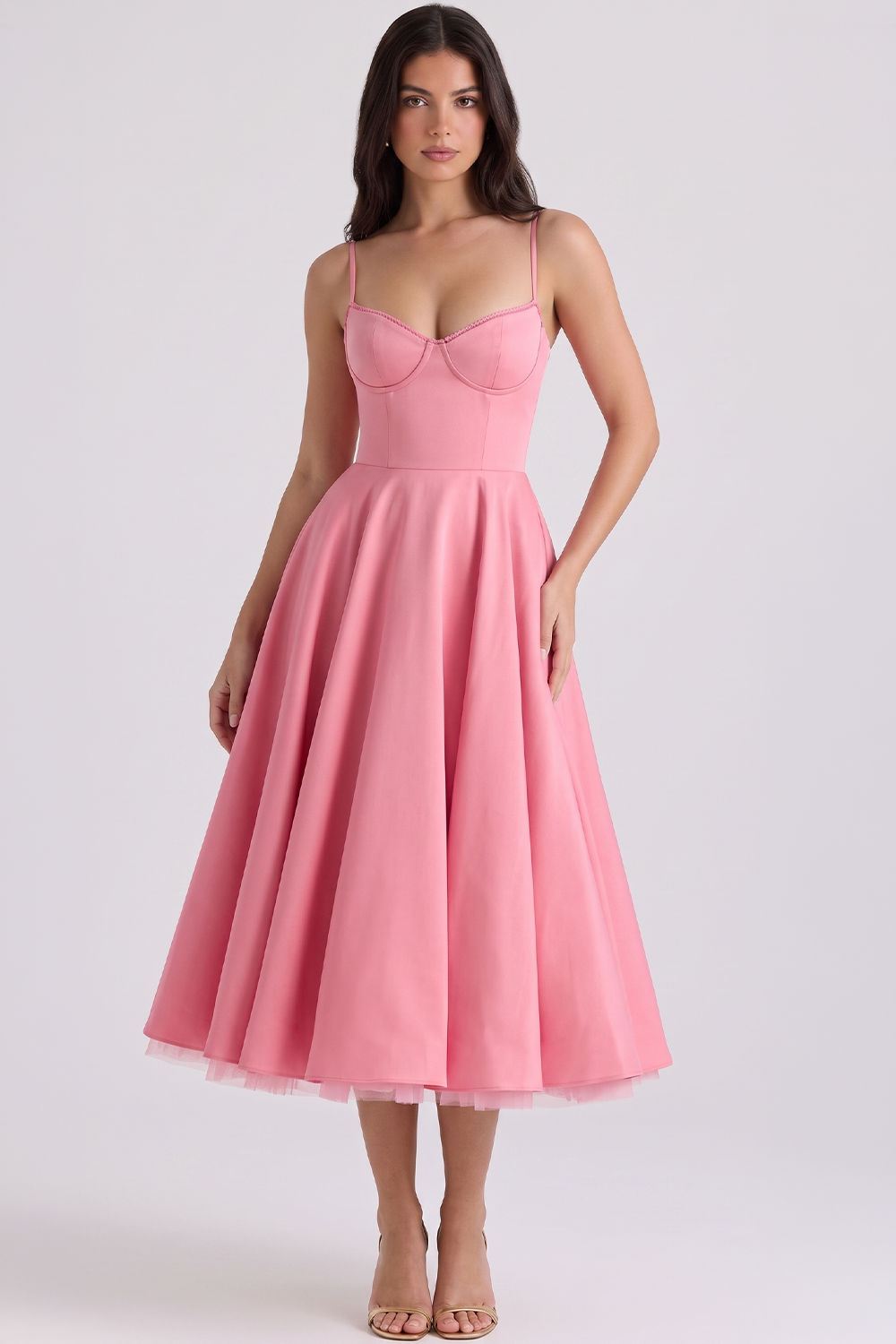 Cloe Midikleid – doppellagig
