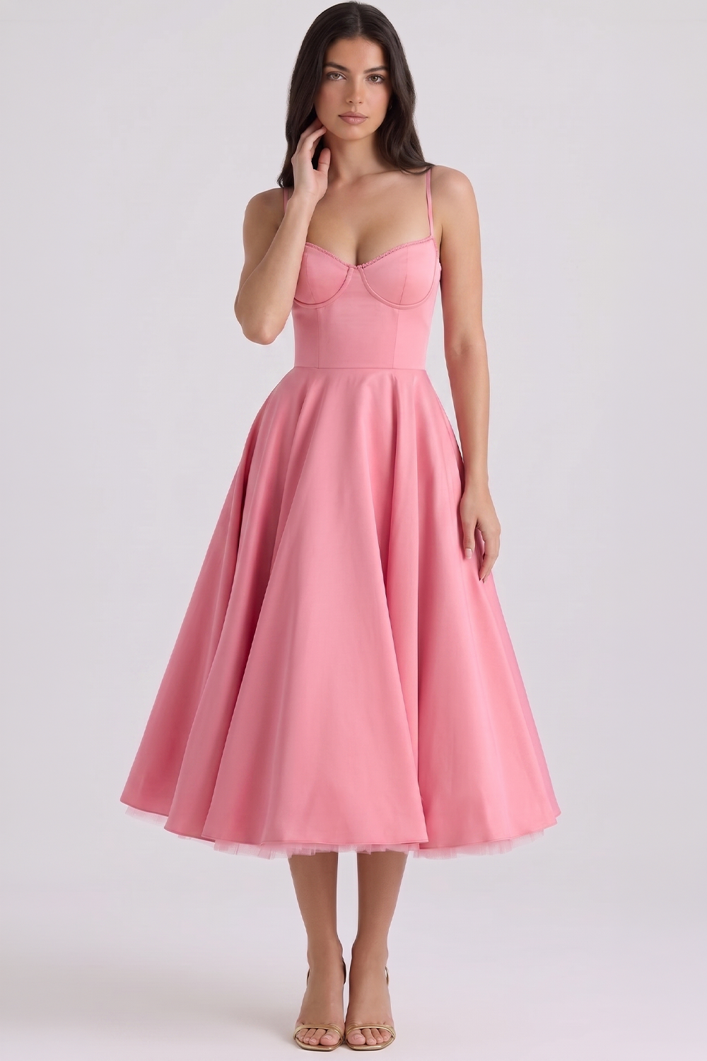Cloe Midikleid – doppellagig