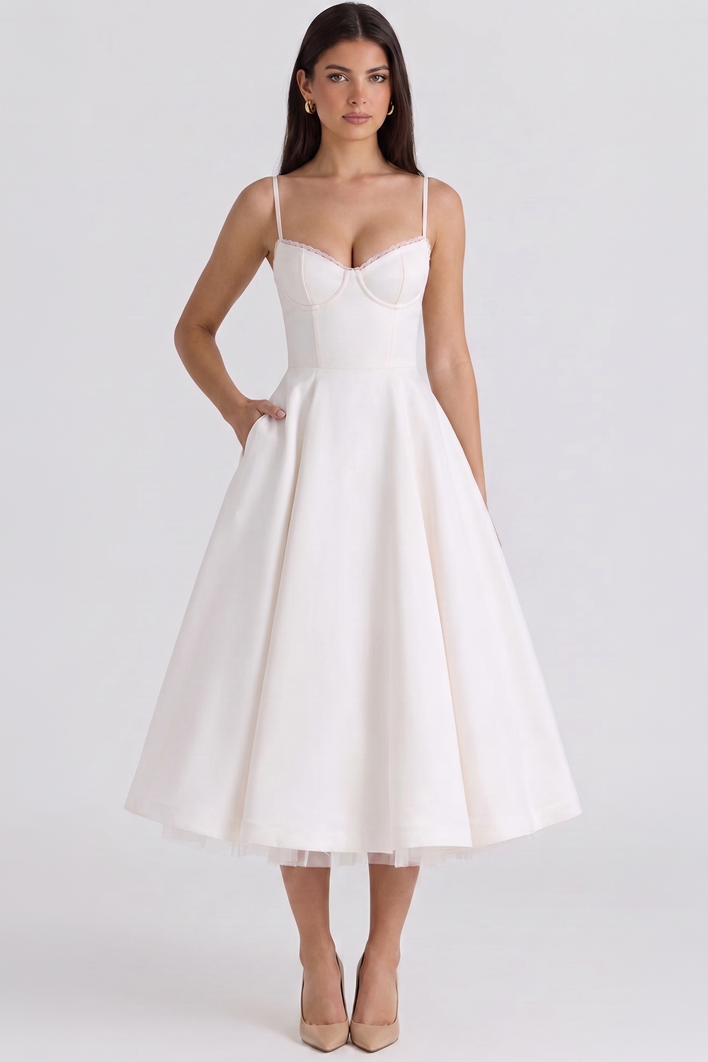 Cloe Midikleid – doppellagig