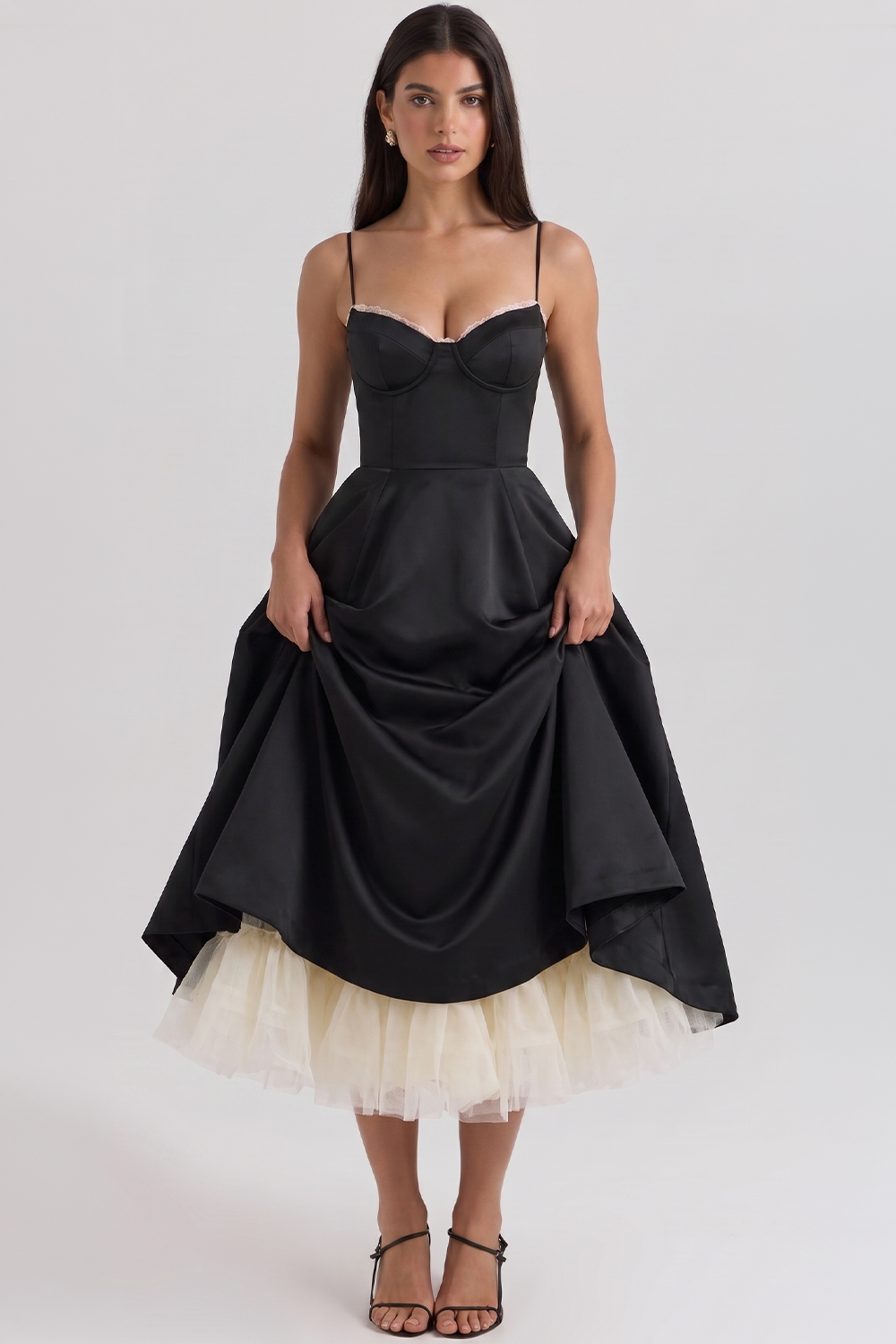Cloe Midikleid – doppellagig