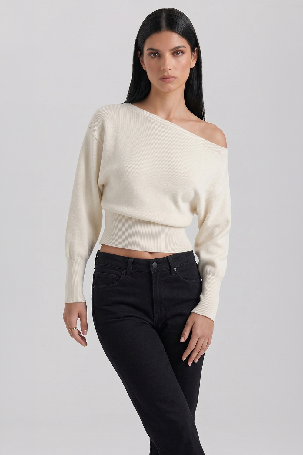 Schulter-zu-Schulter-Bluse