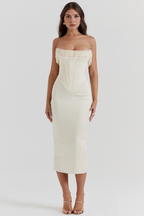 Weißes Luise-Korsettkleid