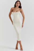 Weißes Luise-Korsettkleid