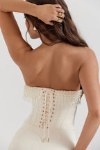 Weißes Luise-Korsettkleid
