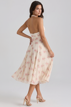 Dahlien-Midikleid