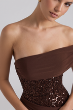 Adele Bustier Langes Kleid