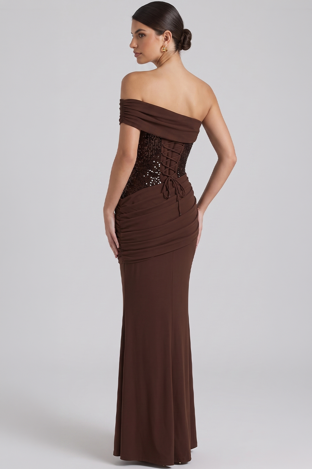 Adele Bustier Langes Kleid