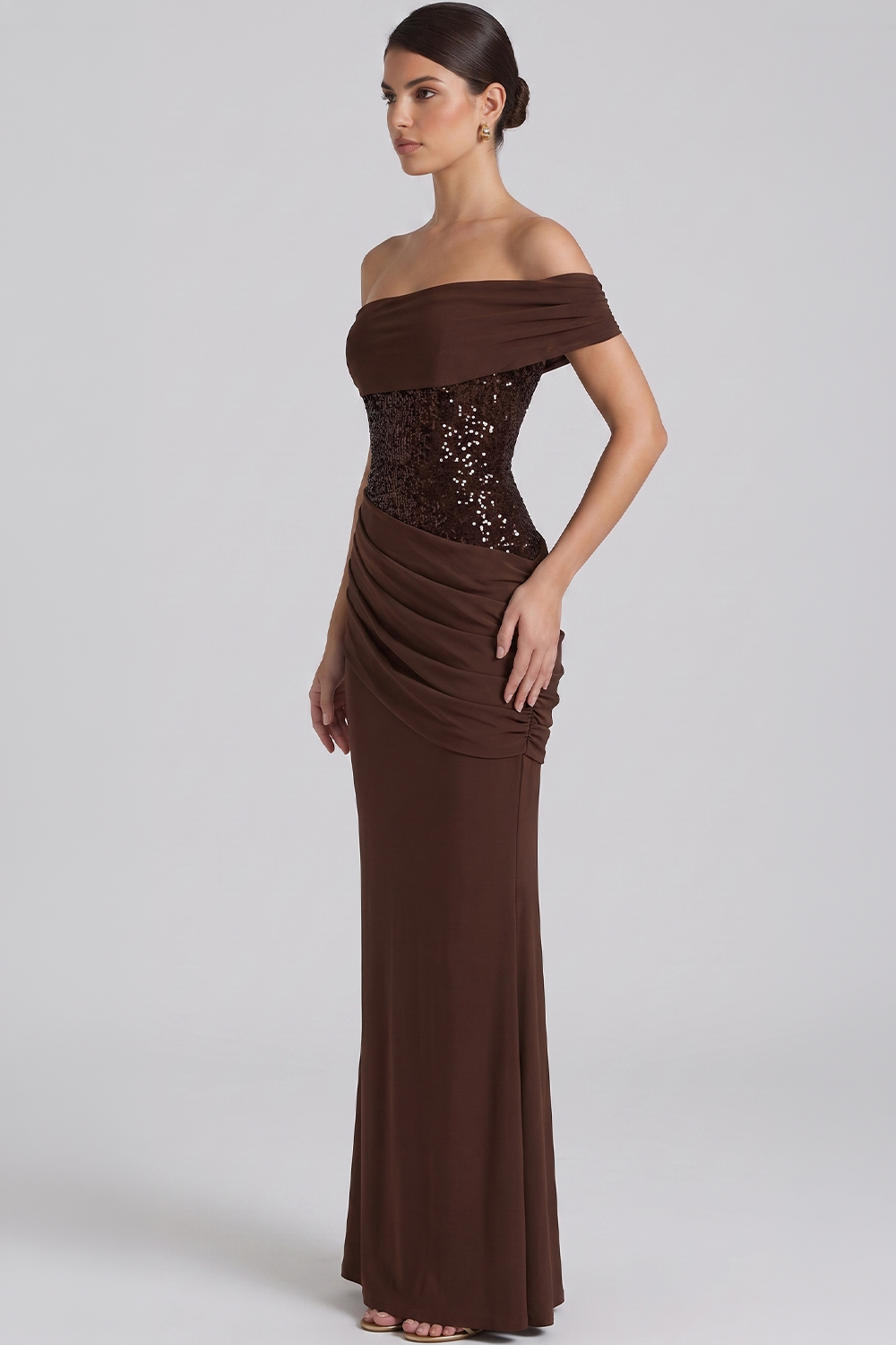 Adele Bustier Langes Kleid