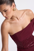 Adele Bustier Langes Kleid