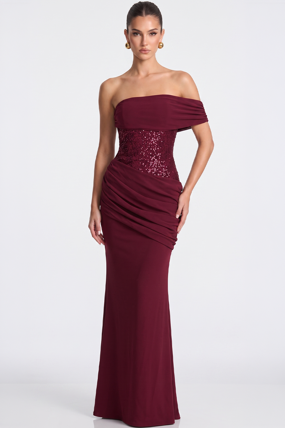 Adele Bustier Langes Kleid
