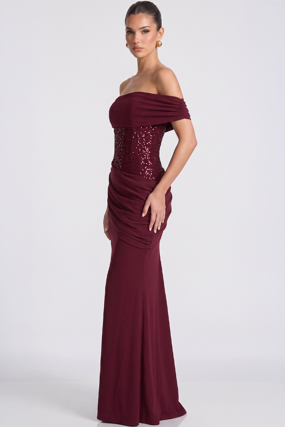 Adele Bustier Langes Kleid