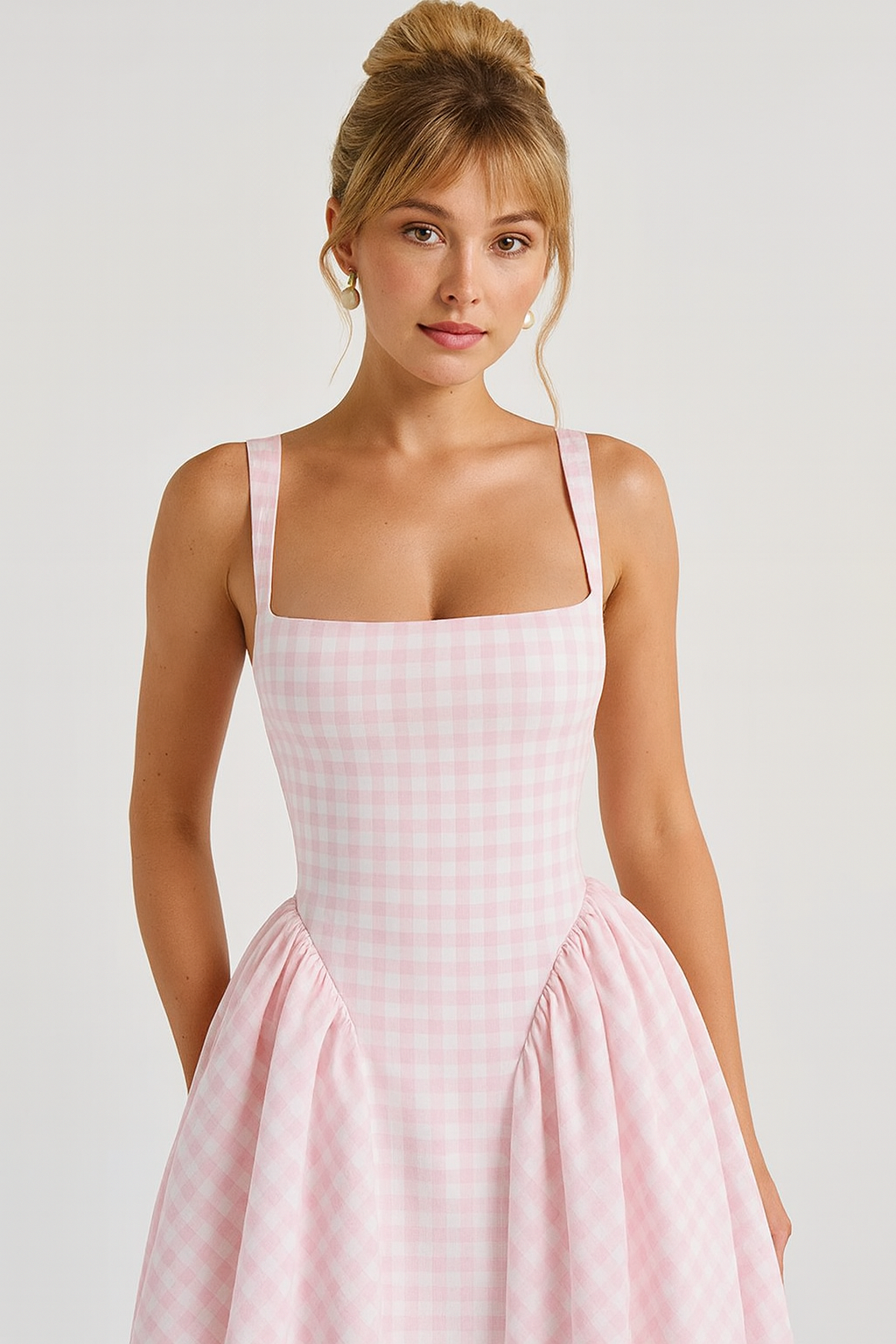 Kariertes Bustierkleid