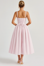 Kariertes Bustierkleid