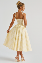 Kariertes Bustierkleid